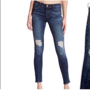 J BRAND Mid Rise Distressed Skinny Ankle Jeans NWOT